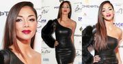 Nicole Scherzinger pozuje z futrzanym rękawem