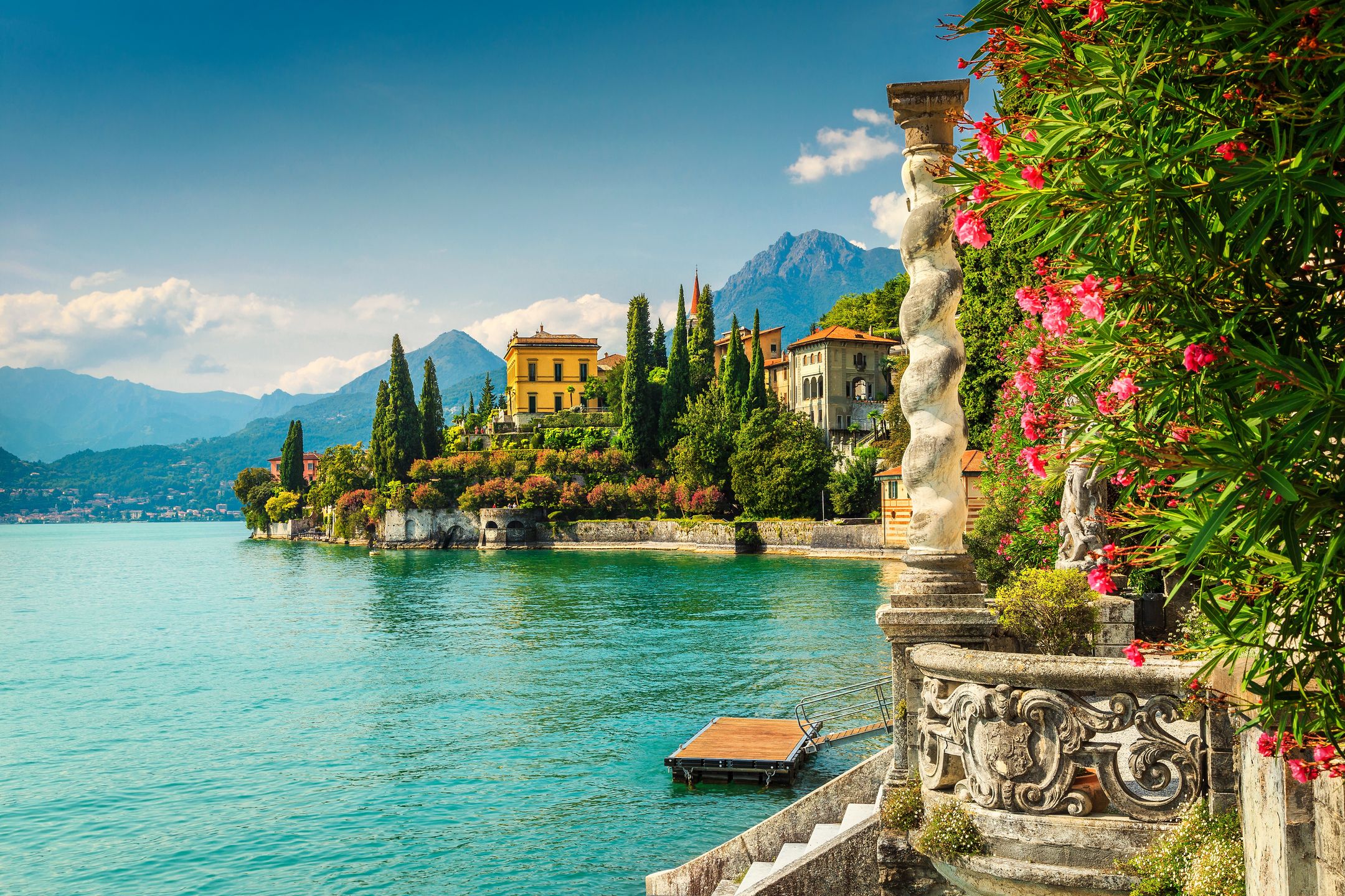 Villa Monastero w miejscowości Varenna nad jeziorem Como