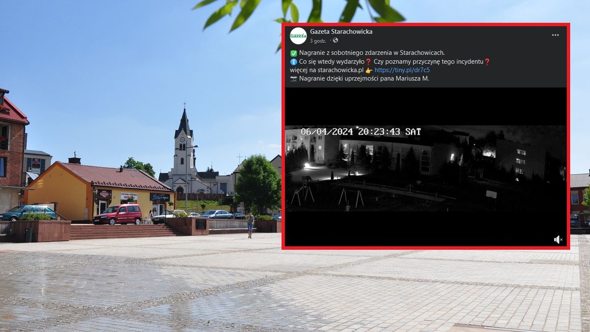 Nagranie huku i błysku ze Starachowic krąży w sieci
