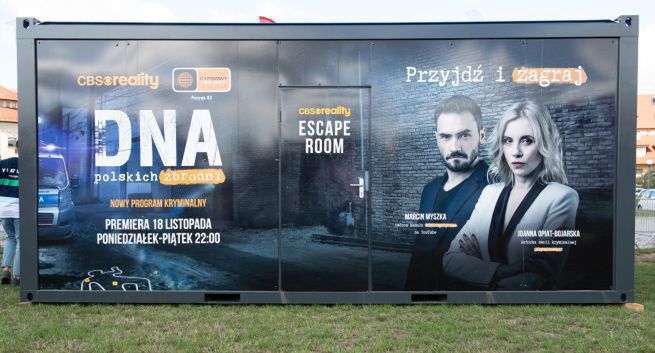 Mobilny escape room będzie promował nową serię „DNA polskich zbrodni” w CBS Reality