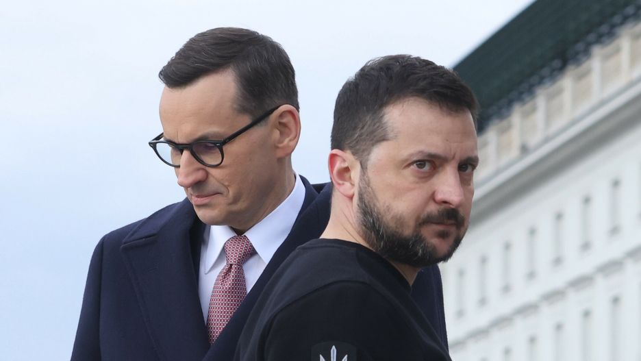 Premier Mateusz Morawiecki i prezydent Ukrainy Wołodymir Zełenski