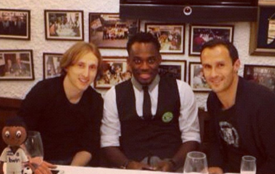 Michael Essien, Luka Modrić i Ricardo Carvalho na 30. urodzinach Essiena