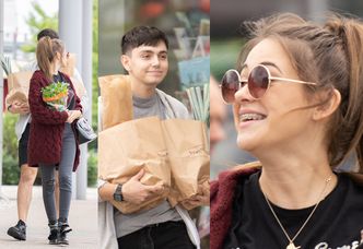 Zadowoleni Sylwia Przybysz i Jan Dąbrowski robią zakupy w centrum handlowym (ZDJĘCIA)