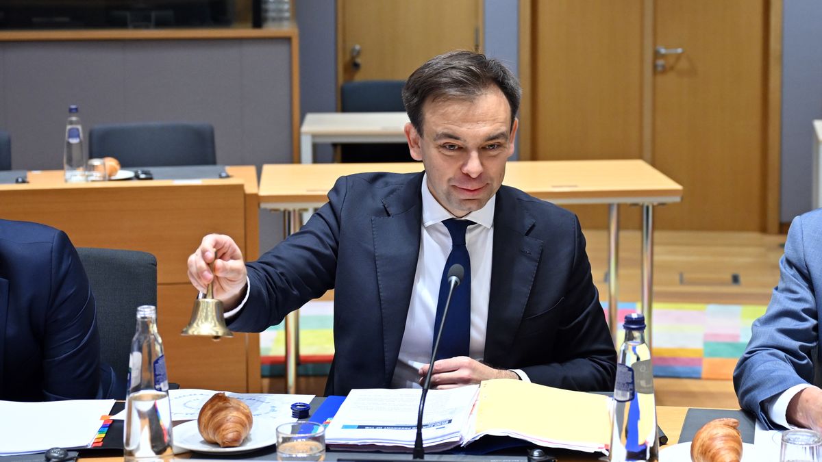 BRUSSELS, BELGIUM - MAY 13: Poland's Finance Minister Andrzej Domanski attends the Annual Economic and Financial Dialogue with European Union (EU) Regional Partners in Brussels, Belgium on May 13, 2025. (Photo by Dursun Aydemir/Anadolu via Getty Images)
