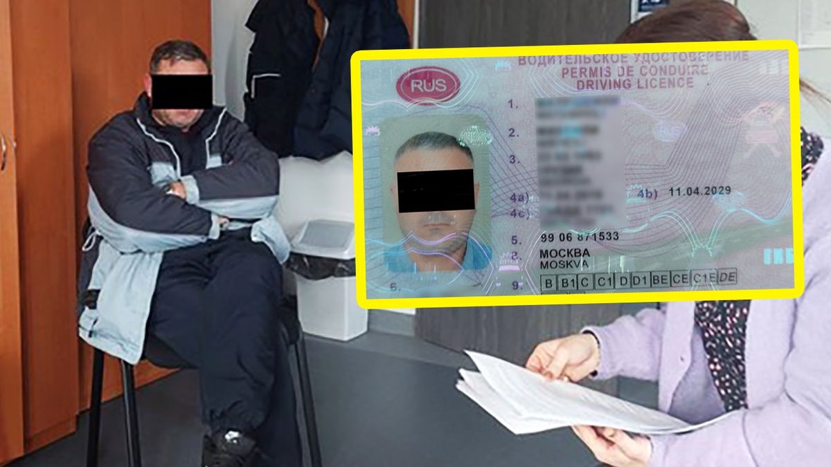 Warszawa. 39-letni Gruzin usłyszał zarzut posługiwania się fałszywym prawem jazdy