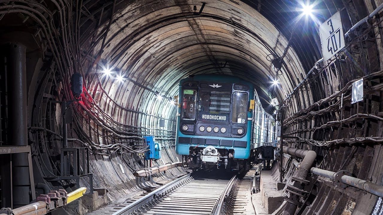 Jeden z tuneli moskiewskiego metra