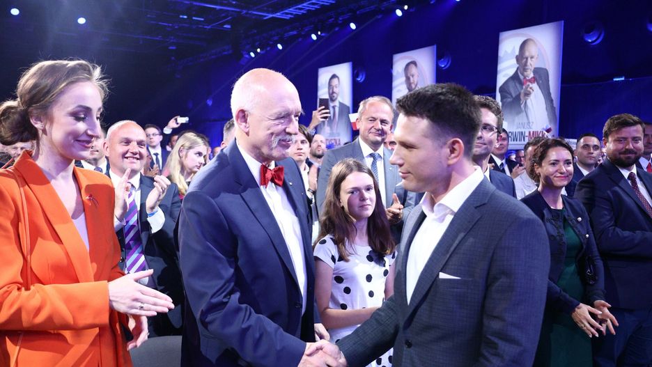 Janusz Korwin Mikke i Sławomir Mentzen