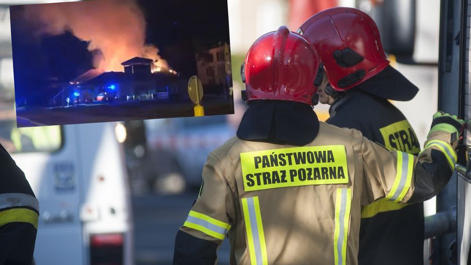 Pożar w Warszawie. Na Wawrze supermarket stanął w płomieniach 