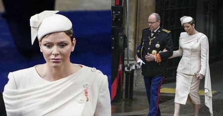 Księżna Charlene z Monako zadaje szyku w kremowej kreacji (FOTO)