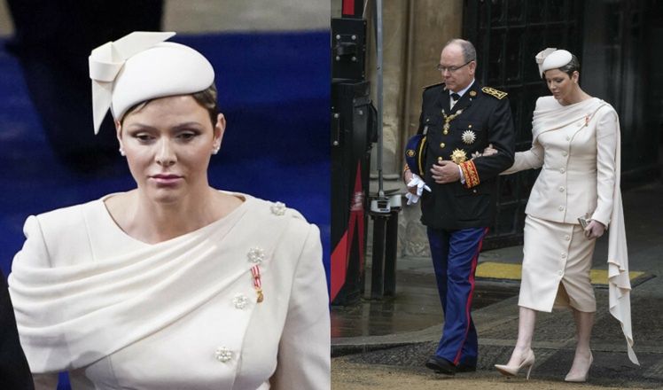 Księżniczka Charlene z Monako przyćmiła gości swoją kremową kreacją