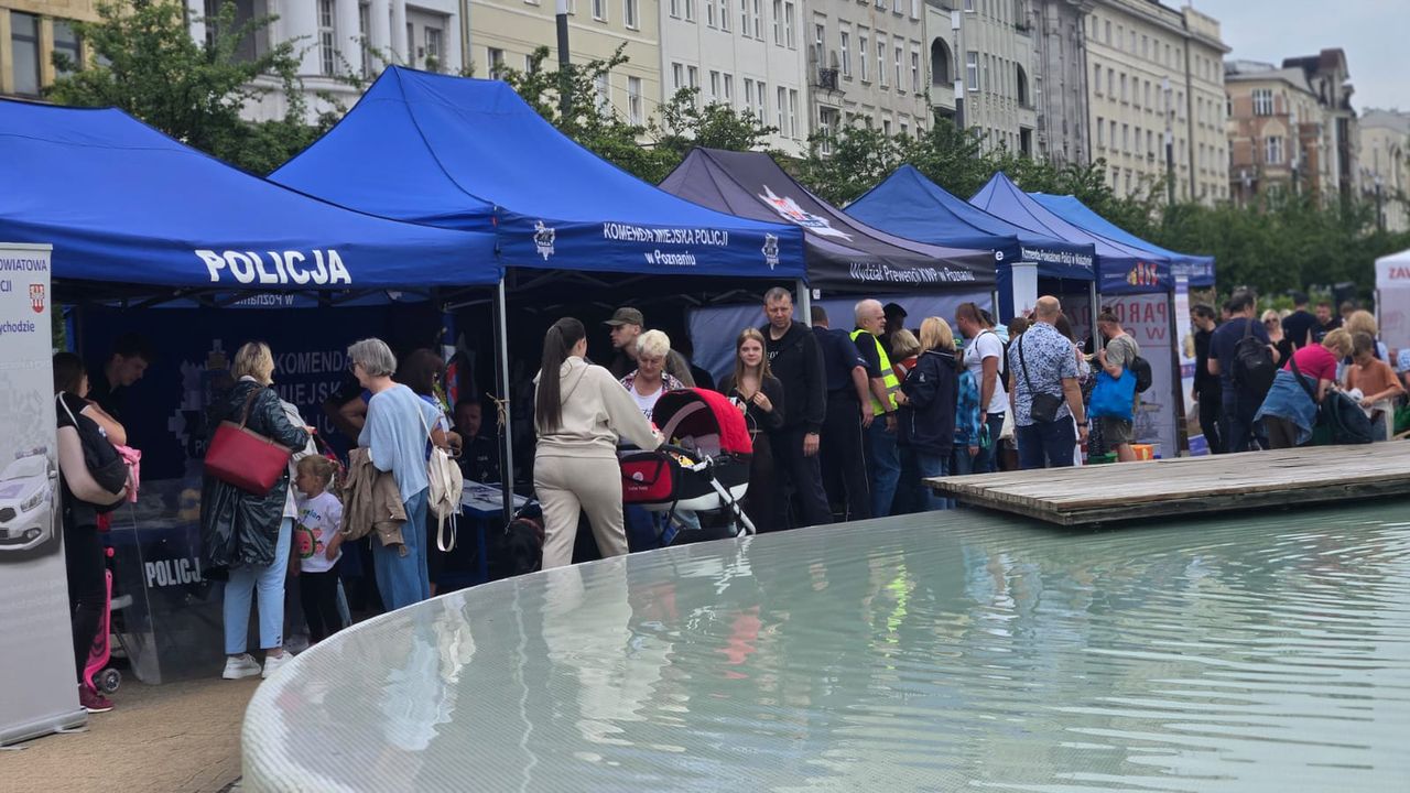 Poznań: Święto Policji na Placu Wolności. Mundurowi świętowali z mieszkańcami