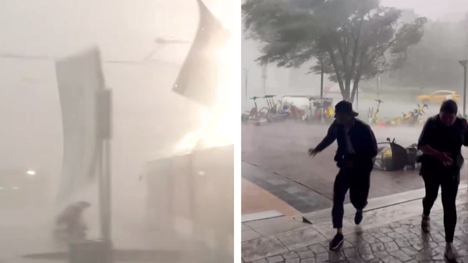 Huragan nad Moskwą w Rosji