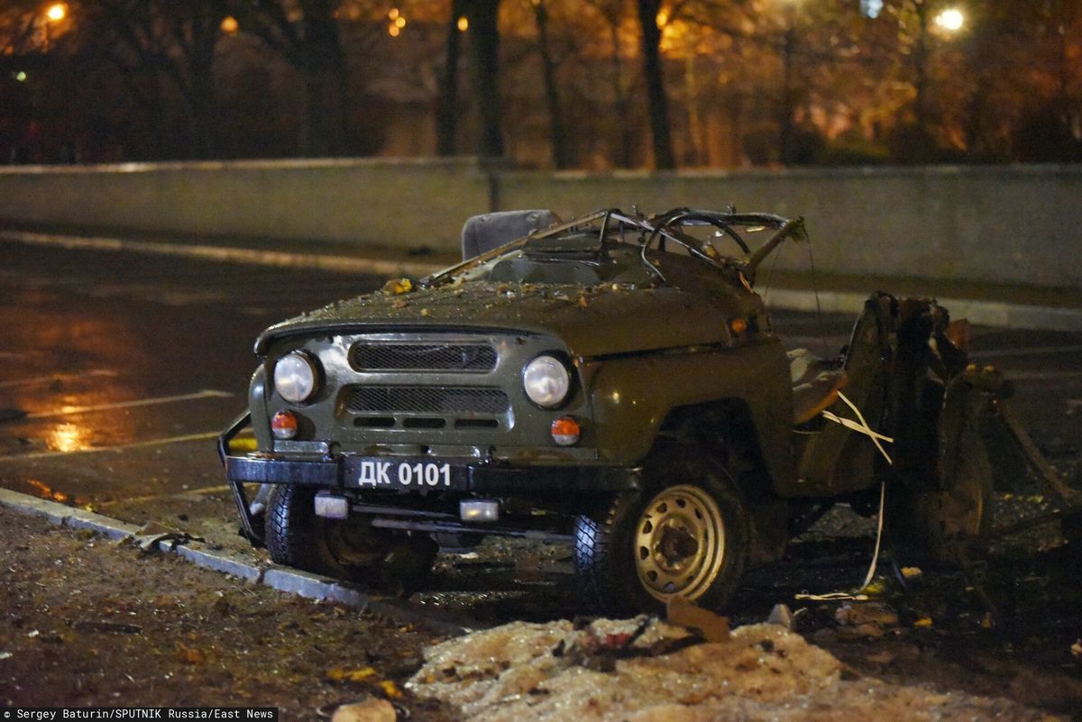 Eksplozja samochodu w centrum Doniecka. Należał do szefa miejscowej milicji 