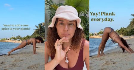 Odziana w bikini żona Marcina Prokopa wyciska siódme poty, uprawiając jogę na Bali