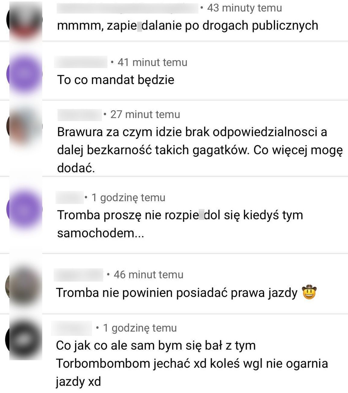 Internauci krytykują Trombę 