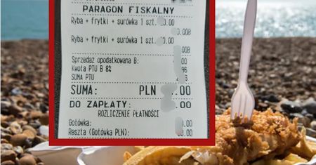 Zamówiła obiad nad morzem. Pokazała paragon. Nie mogła uwierzyć