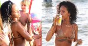 Rihanna w złotym bikini (ZDJĘCIA)