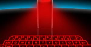 Laserowa klawiatura Bluetooth