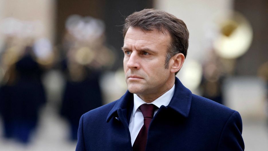 Temporary
French President Emmanuel Macron leads a "Prise d'armes" military ceremony in the courtyard of the Hotel National des Invalides in Paris, on February 19, 2024. (Photo by Ludovic MARIN / POOL / AFP)
LUDOVIC MARIN