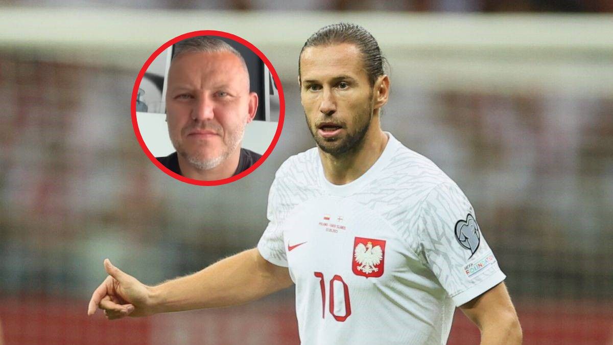 Na zdjęciu: Grzegorz Krychowiak, ma małym zdjęciu: Tomasz Kłos (Fot. WP SportoweFakty)