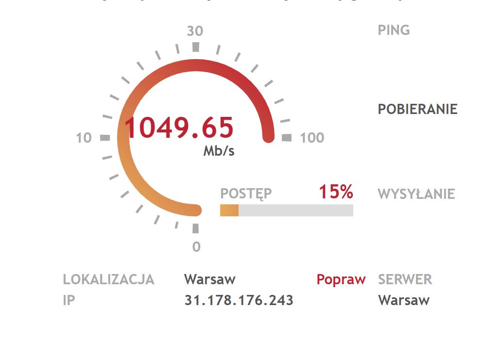 Internet 1000 Mb/s. A po co to komu? Testuję gigabitowy w UPC