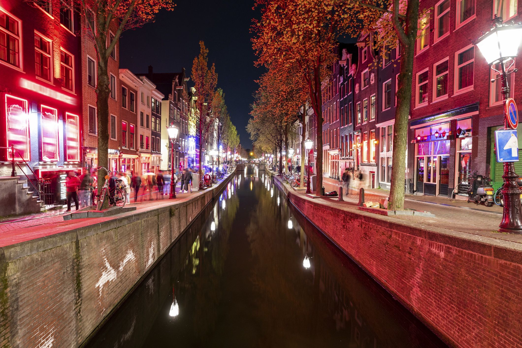 Dzielnica Czerwonych Latarni w Amsterdamie