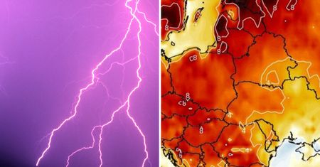 28 stopni i burze z gradem. Gwałtowna zmiana pogody. Mapy robią się purpurowe