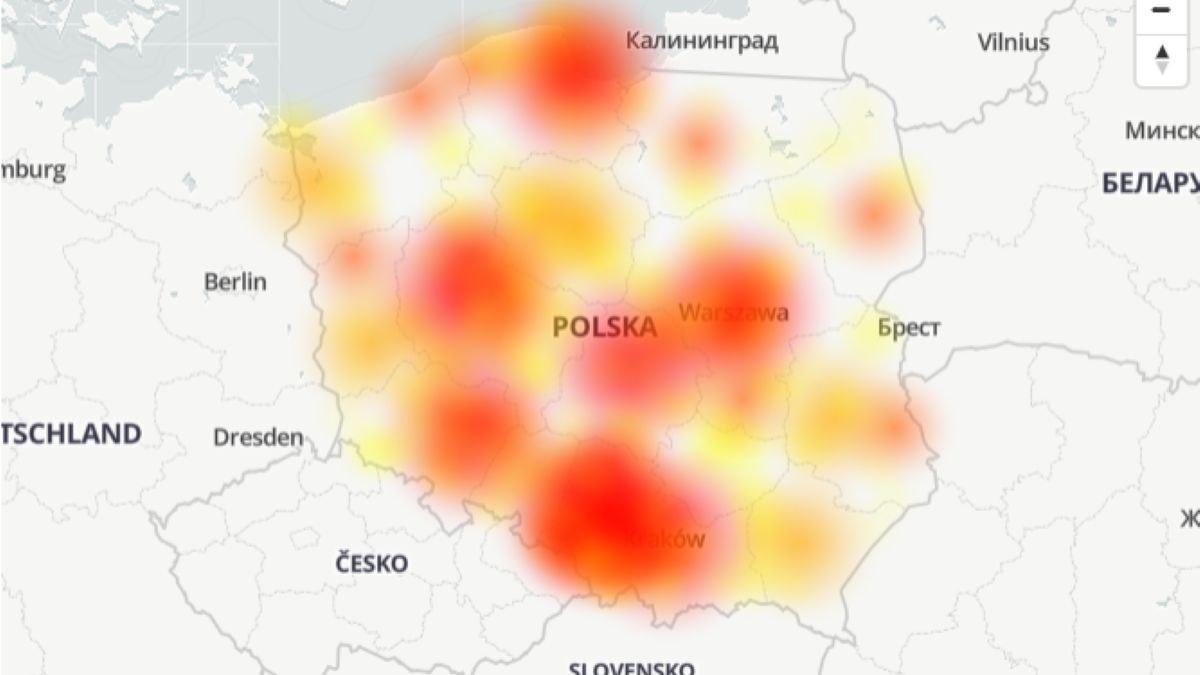 Awaria w banku PKO BP /fot. downdetector.pl