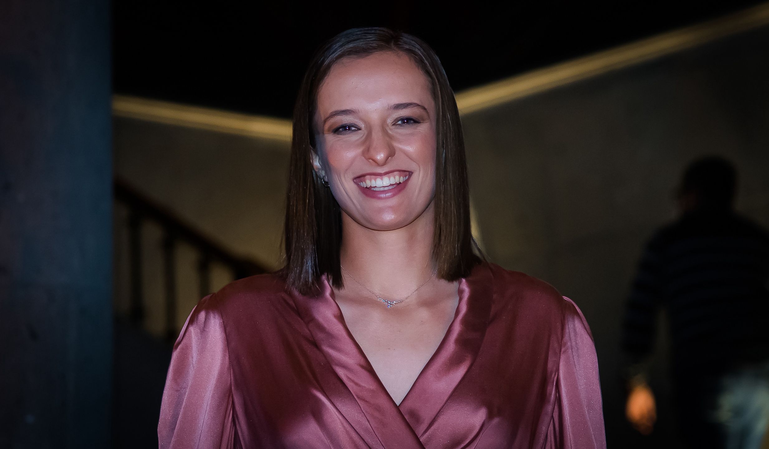 Iga Świątek na ceremonii poprzedzającej WTA Finals w Guadalajarze