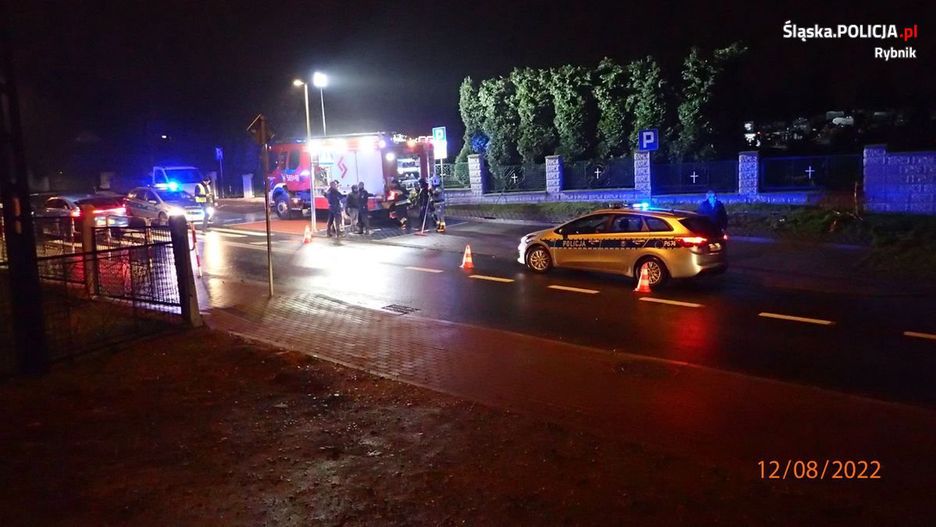 Mężczyzna trafił do szpitala