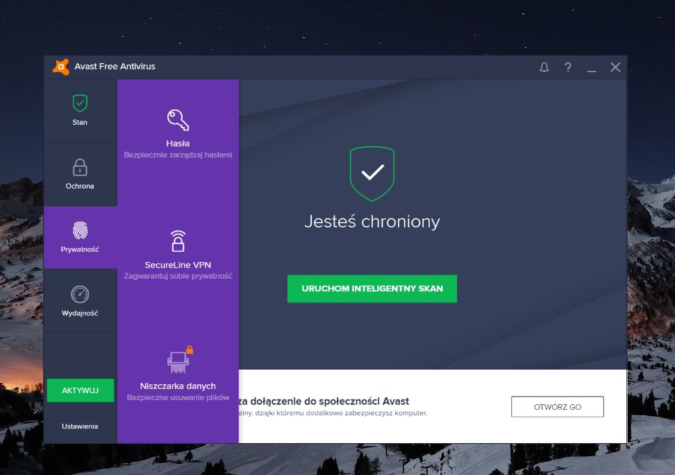 Dziesięć lat później – Avast Free Antivirus 18