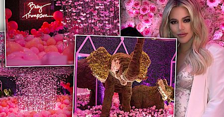 Khloé Kardashian pokazała ogromny ciążowy brzuch na swoim luksusowym baby shower! Tak wypasionej imprezy nie miały nawet Kylie i Kim!