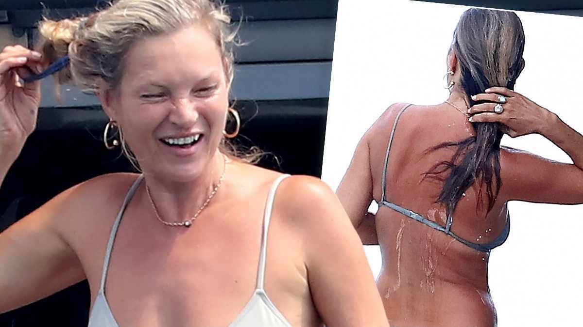 45-letnia Kate Moss w bikini, bez makijażu i doczepów! Widok, którego długo nie zapomnicie!