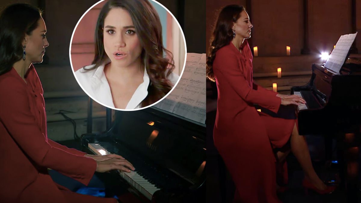 Księżna Kate zagrała na pianinie podczas telewizyjnego show! Jaki ona ma talent! Czyżby chciała dogryźć Meghan?
