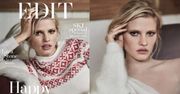 Lara Stone pozuje w zimowych stylizacjach