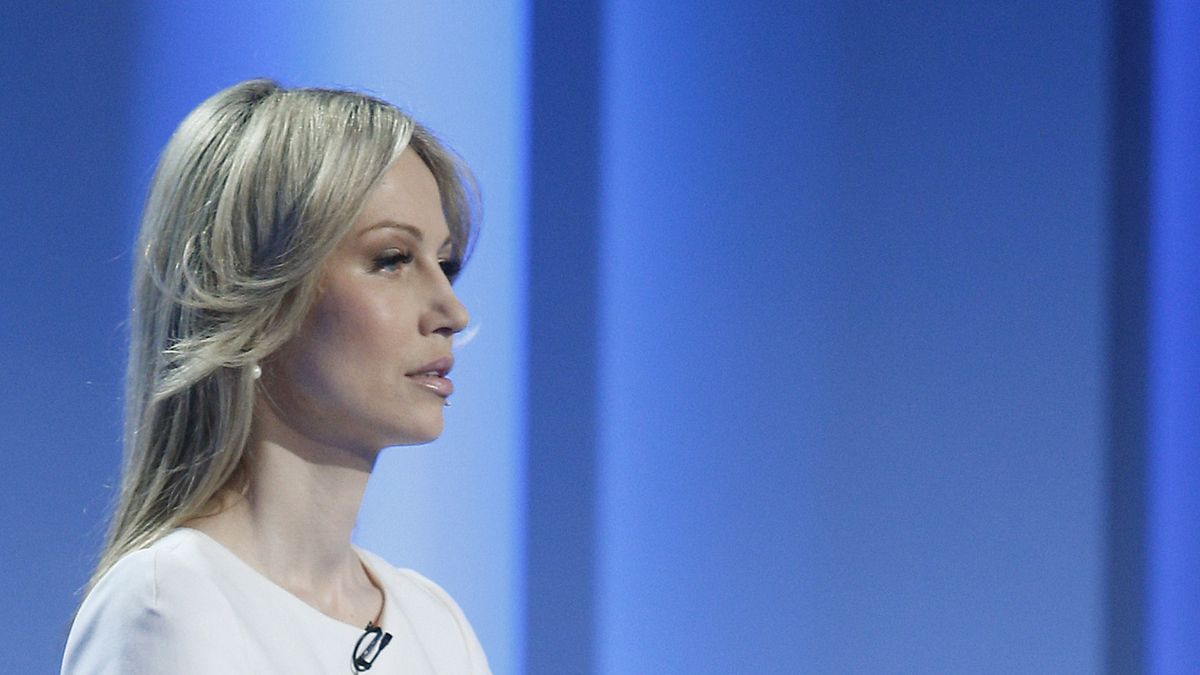 scena z: Magdalena Ogórek, SK:, , fot. Podlewski/AKPADebata prezydencka, maj 2015, Magdalena Ogórek