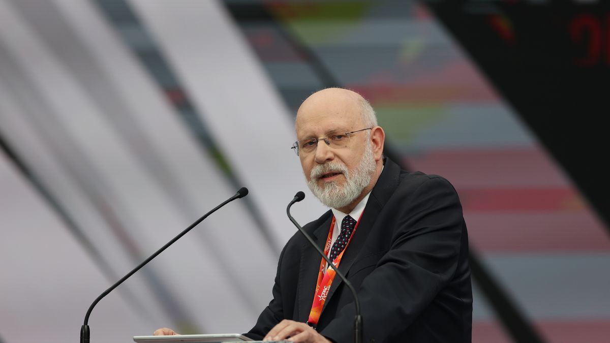 RZESZOW, POLAND - 2025/05/27: Maciej Swirski, Chairman of the National Broadcasting Council of Poland (KRRiT), attends the CPAC Poland 2025 conference. The Conservative Political Action Conference (CPAC) took place in Jasionka near Rzeszow, Poland. (Photo by Grzegorz Wajda/SOPA Images/LightRocket via Getty Images)