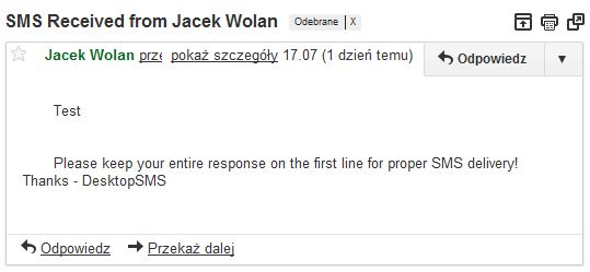 DesktopSMS - SMS przez Gmail 2