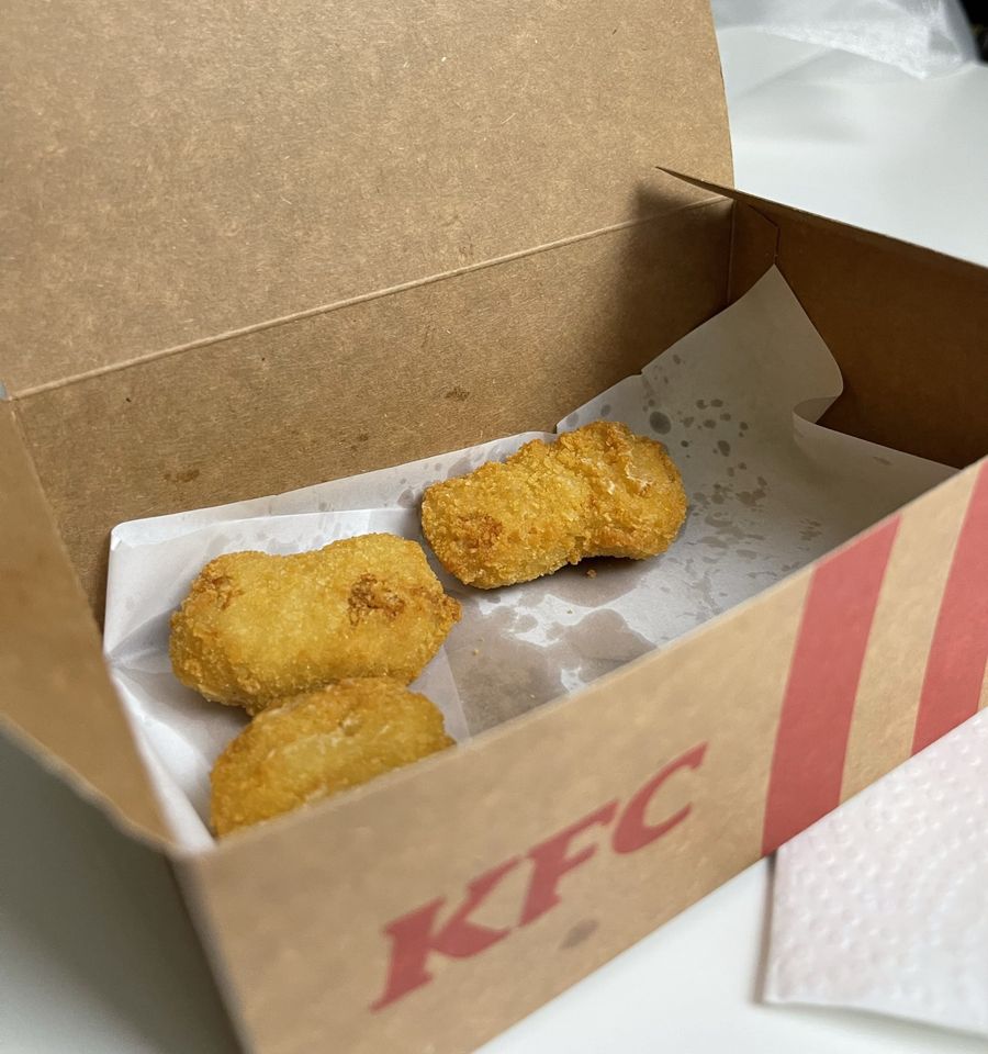 Wegetariańskie nuggetsy, Veggetsy, w KFC