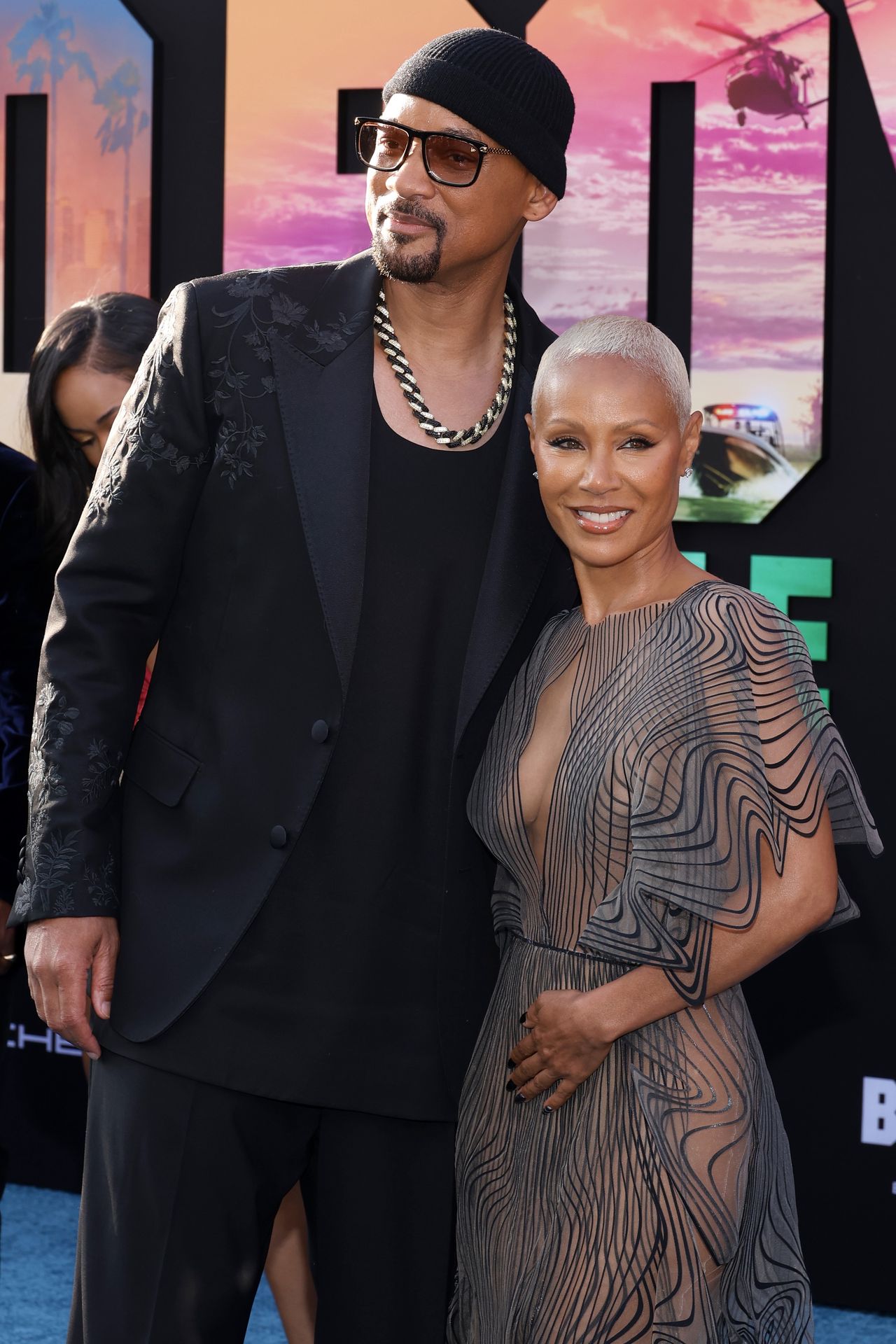 Will Smith and Jada Pinkett Smith at the film premiere