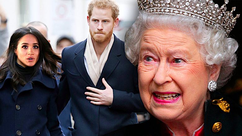 Książę Harry i Meghan Markle, królowa Elżbieta II