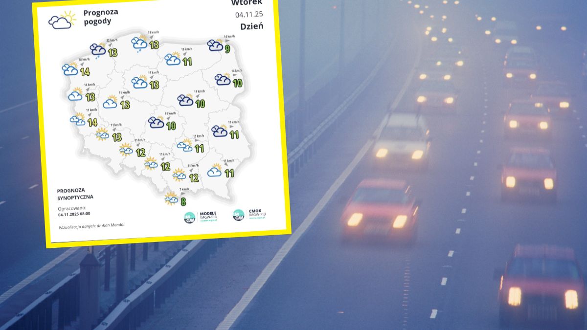 Gęste mgły, ograniczające widoczność. IMGW ostrzega