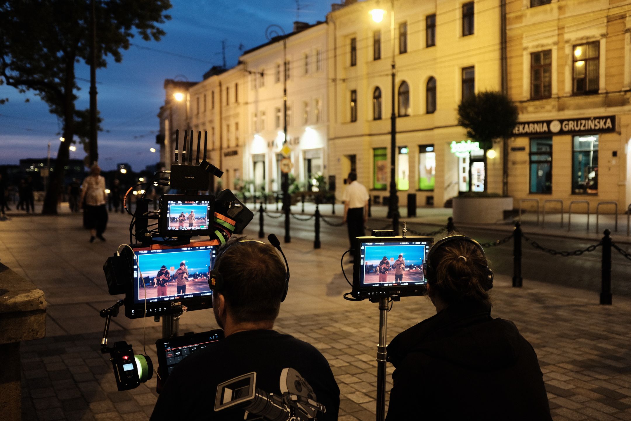 Na planie filmu "Prawdziwy ból" w Lublinie