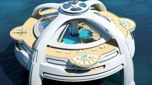 Jacht i wyspa w jednym, czyli futurystyczny hotel na wodzie 1