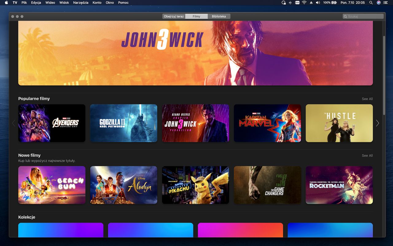 Apple TV na macOS Catalina