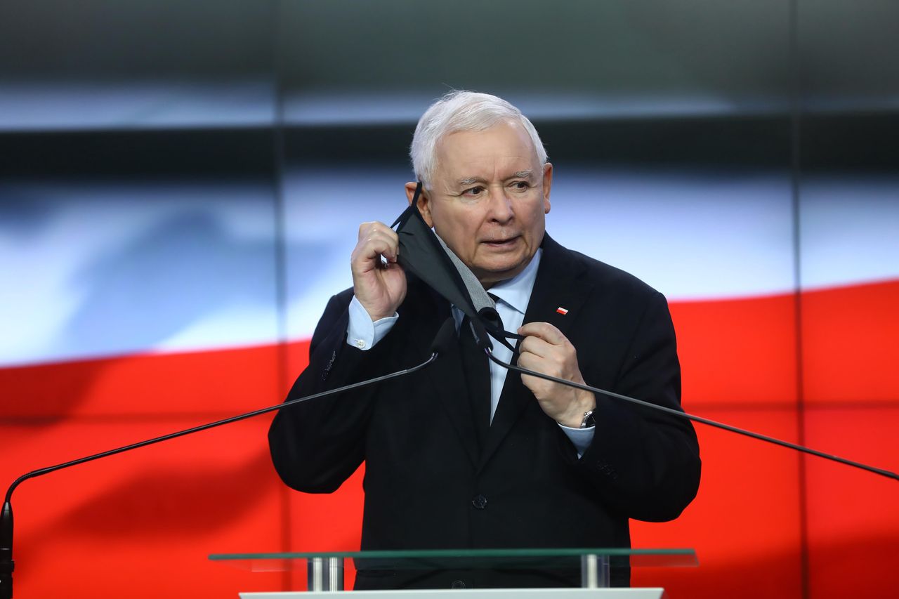 Prezes PiS Jarosław Kaczyński