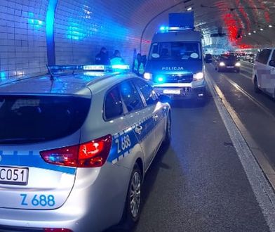 Szok w tunelu Trasy WZ. Kierowcy byli przerażeni