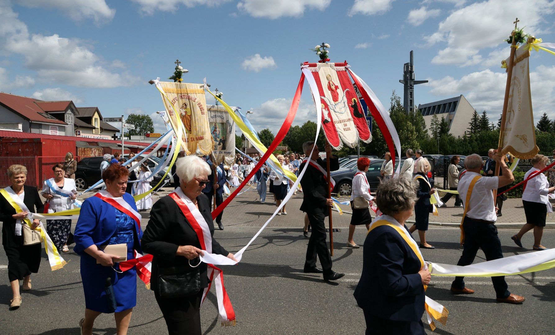 Procesja Bożego Ciała na osiedlu Strzemięcin w Grudziądzu