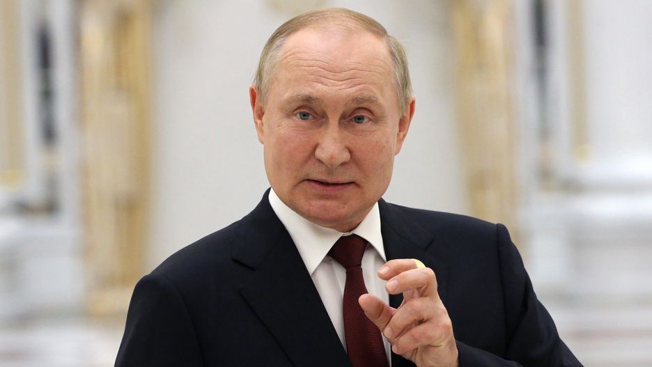 ASHGABAT, TURKMENISTAN - JUNE 29: (RUSSIA OUT) Russian President Vladimir Putin speaks during his press conference at the Ashgabat International Airport on June 29, 2022 in Ashgabat, Turkmenistan. Russian President Putin is in Turkmenistan to attend the VI Caspian Summit. (Photo by Contributor/Getty Images)