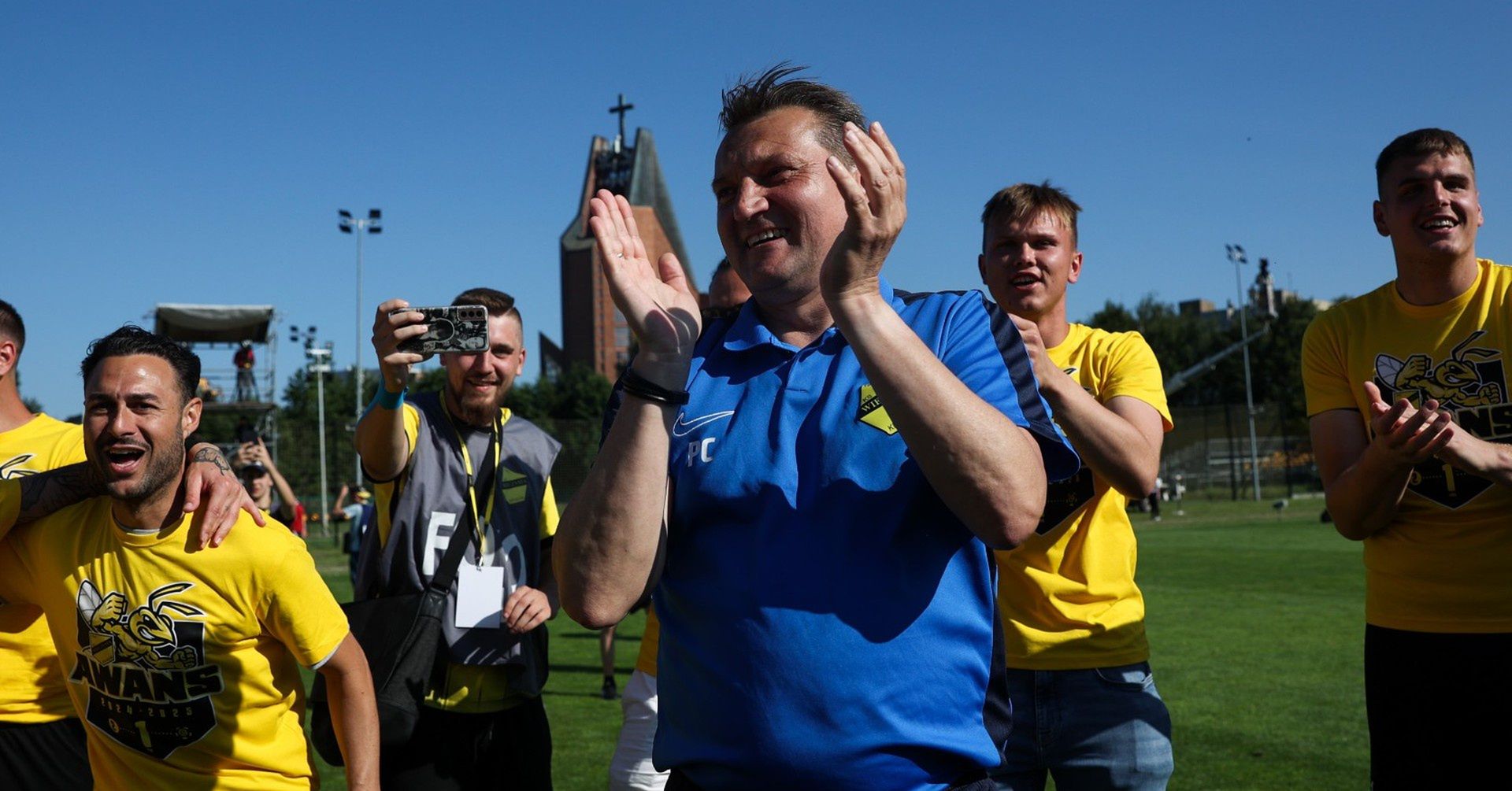 Trener Przemysław Cecherz wprowadził Wieczystą Kraków do Betclic 1. Ligi